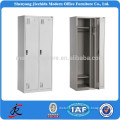new best selling high quality modern iron steel 2 door wardrobe with mirror